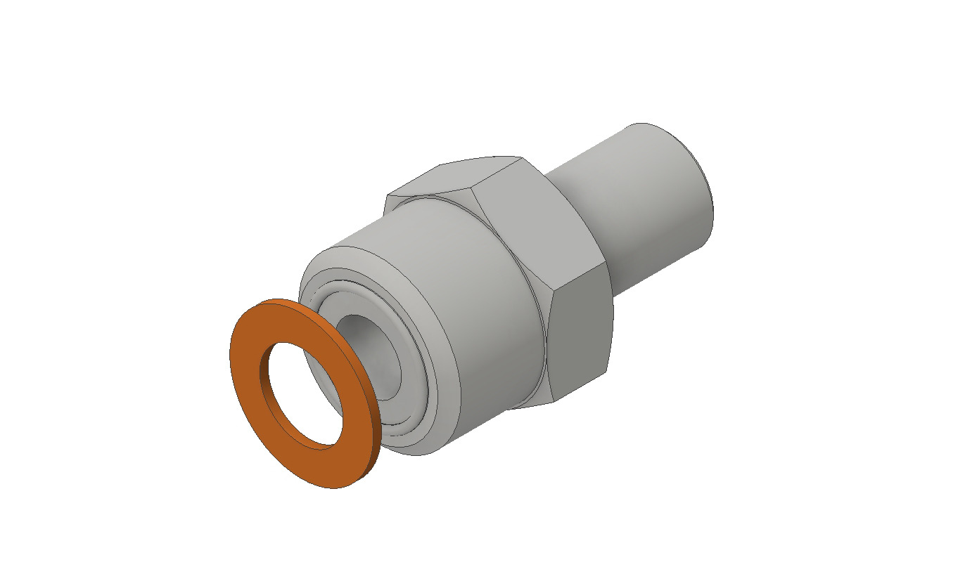 Danfoss Nipple, 3/8 in, OUB 1