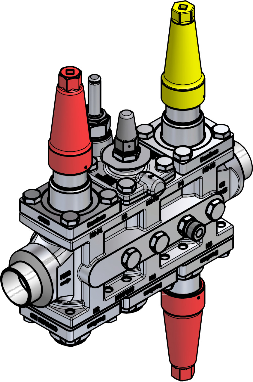 Danfoss Valve station, ICF SS 25-6-3RB, 40 mm