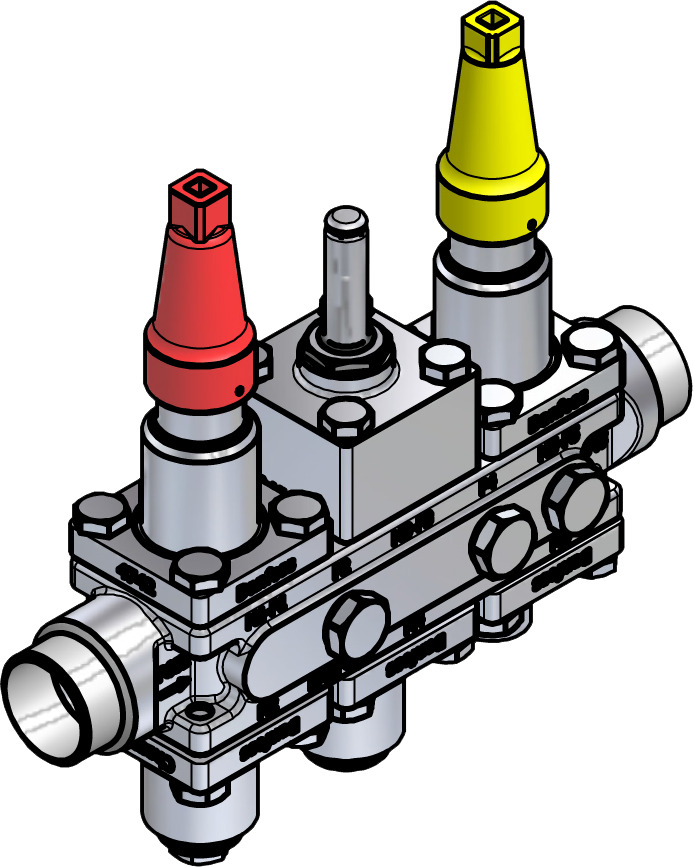 Danfoss Valve station, ICF SS 20-6-90, 32 mm