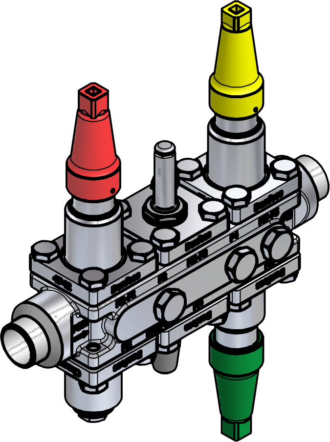 Danfoss Valve station, ICF SS 20-6-2RA, 20 mm