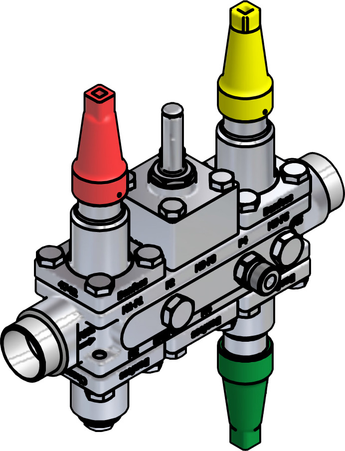 Danfoss Valve station, ICF SS 20-6-2HRB, 32 mm