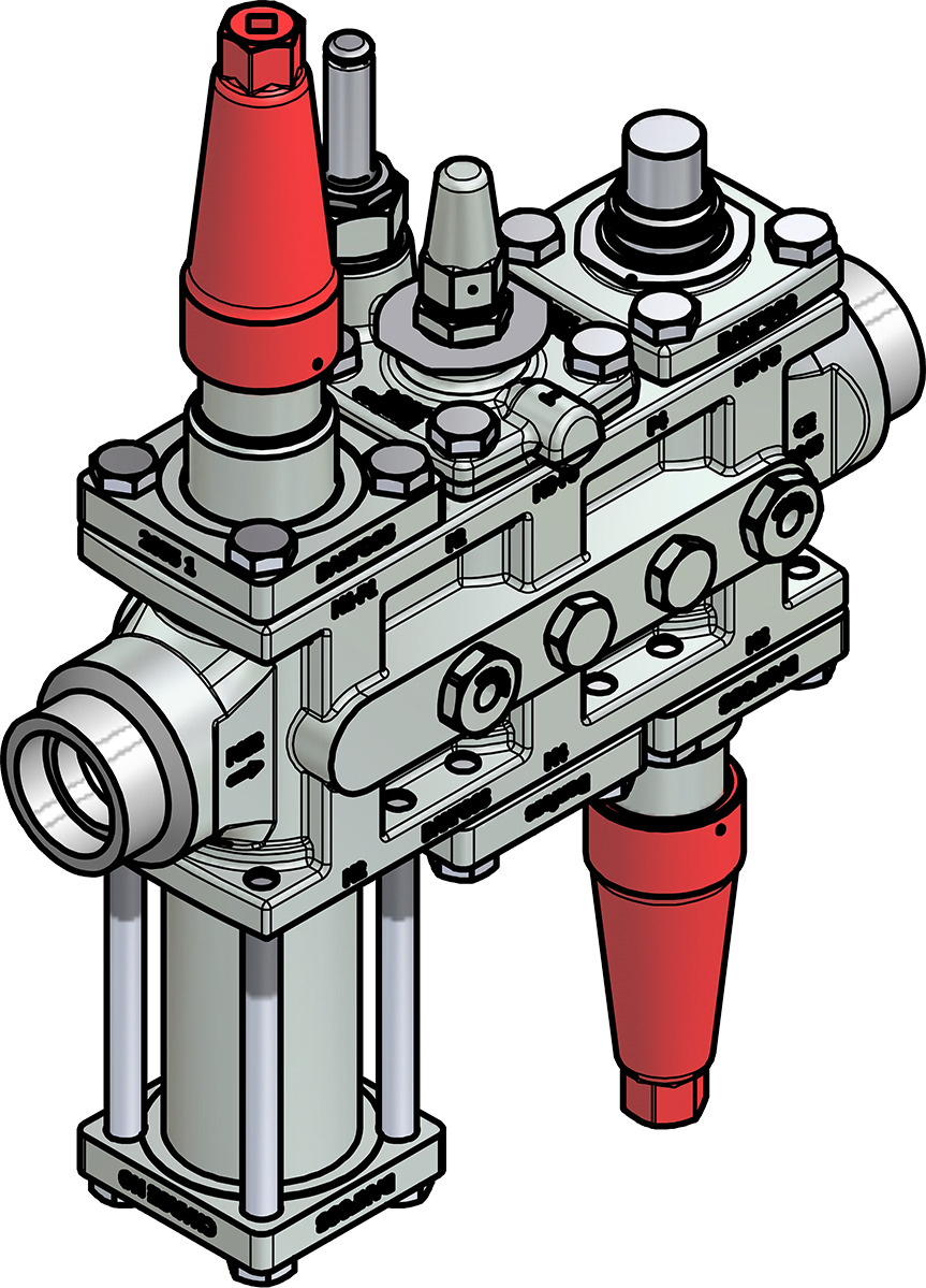 Danfoss Valve station, ICF 25-6-5MB, 32 mm