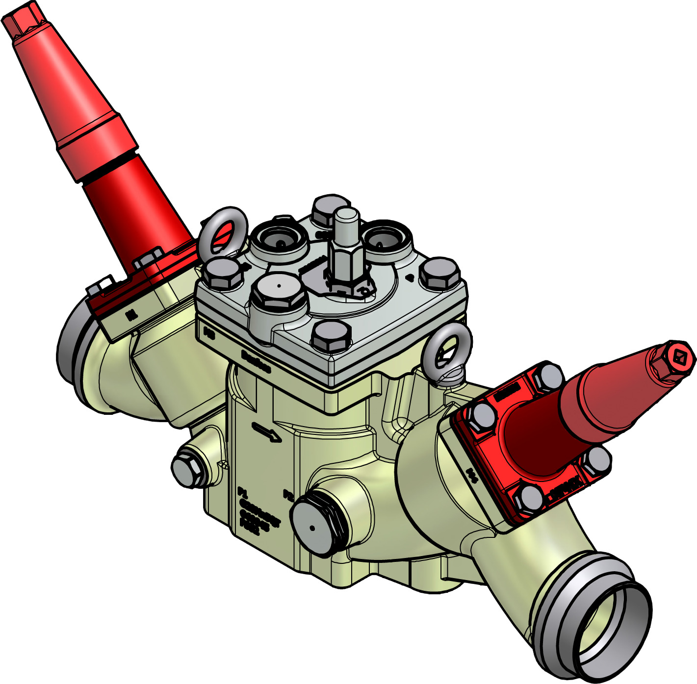 Danfoss Valve station, ICF 65-3-42S65, 65 mm