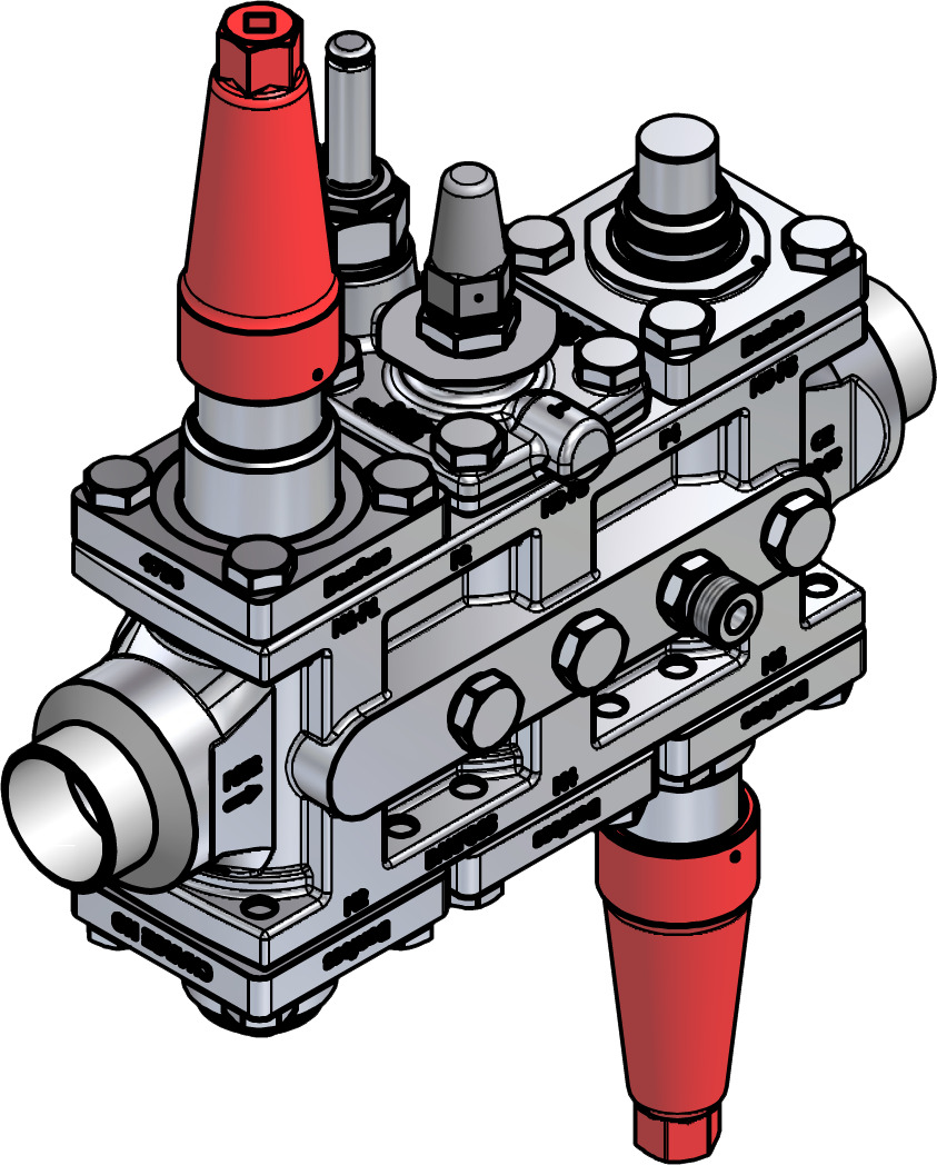 Danfoss Valve station, ICF SS 25-6-5MA, 40 mm
