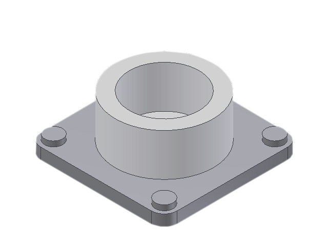 Danfoss Flange set, Flange, 54 mm, Soldering