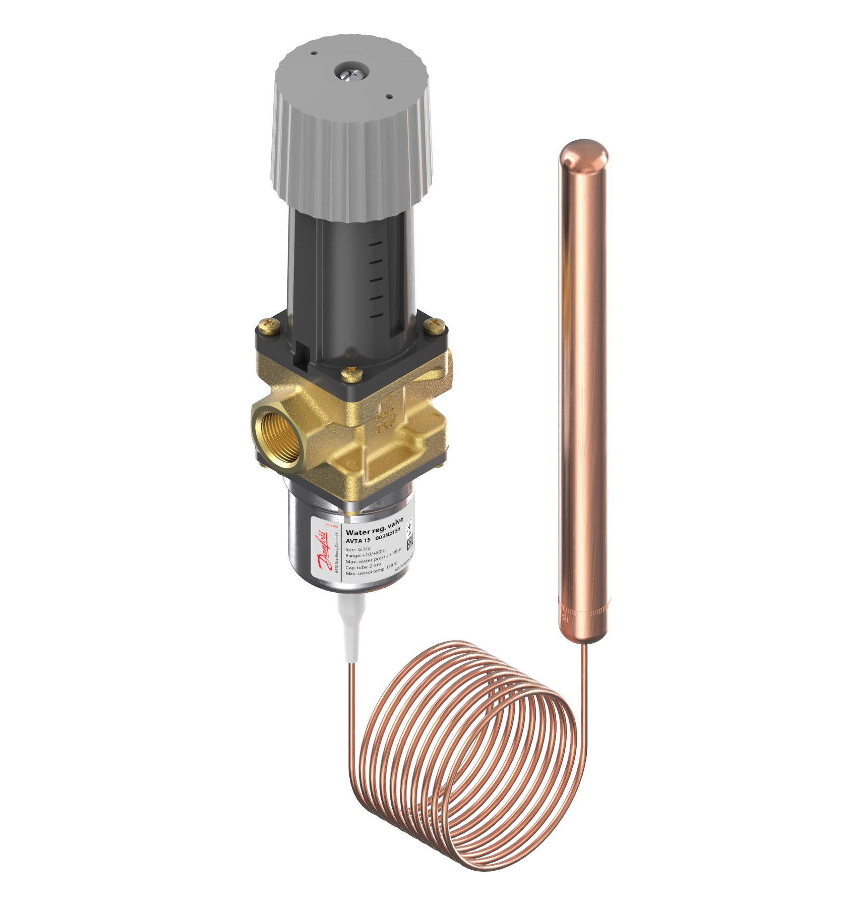 Danfoss Thermo. operated water valve, AVTA 10, G, 3/8