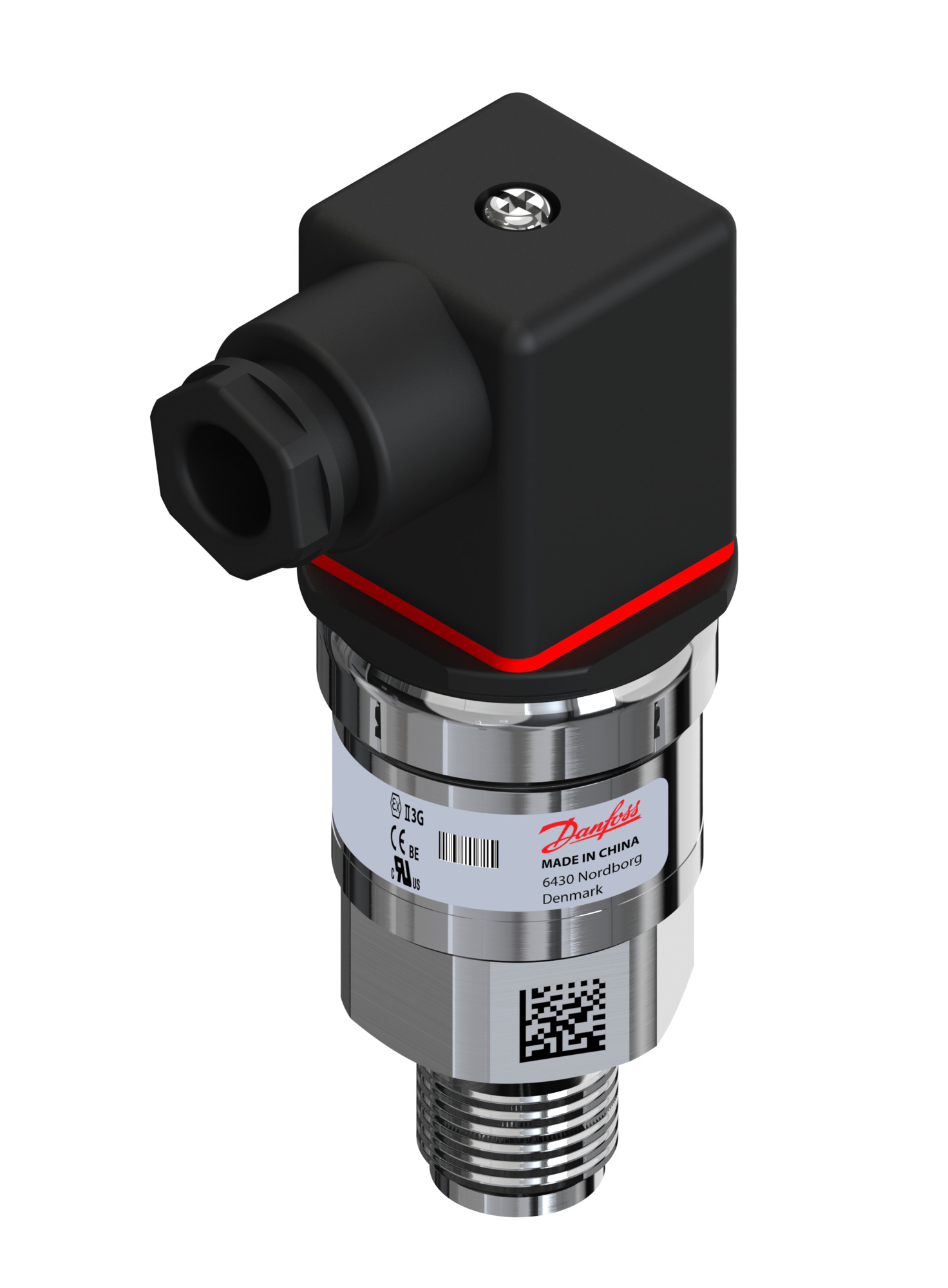 Danfoss Pressure transmitter, AKS 3000, 0.00 bar - 25.00 bar, 0.00 psi - 362.50 psi AKS 3000-2431-A1AB06-0