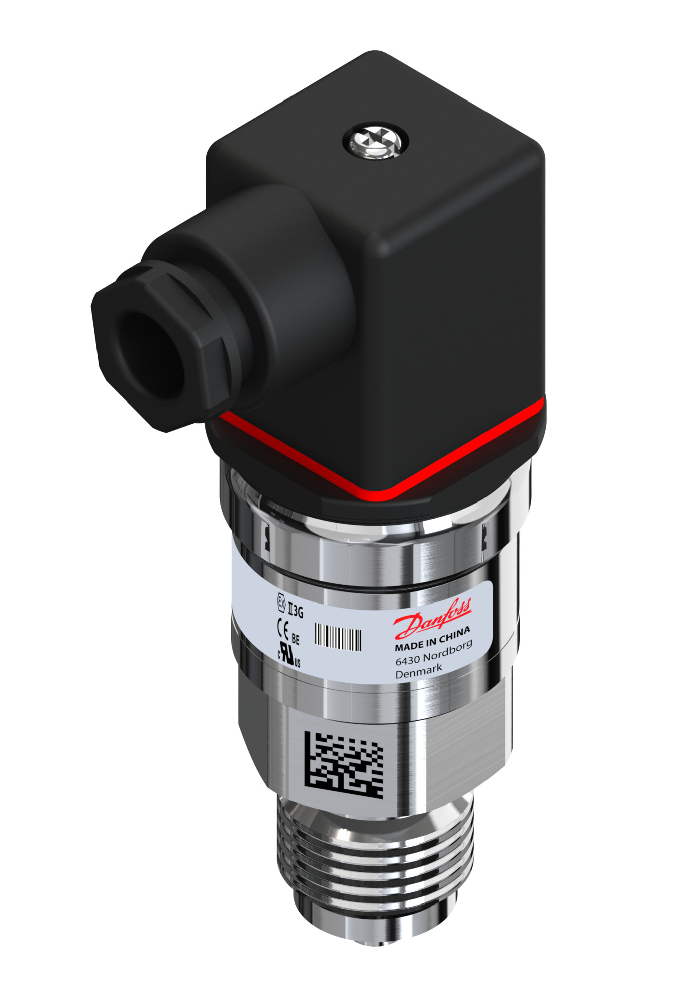 Danfoss Pressure transmitter, MBS 1700, 0 bar - 6 bar, 0 psi - 87 psi MBS 1700-1811-A1AB08-0