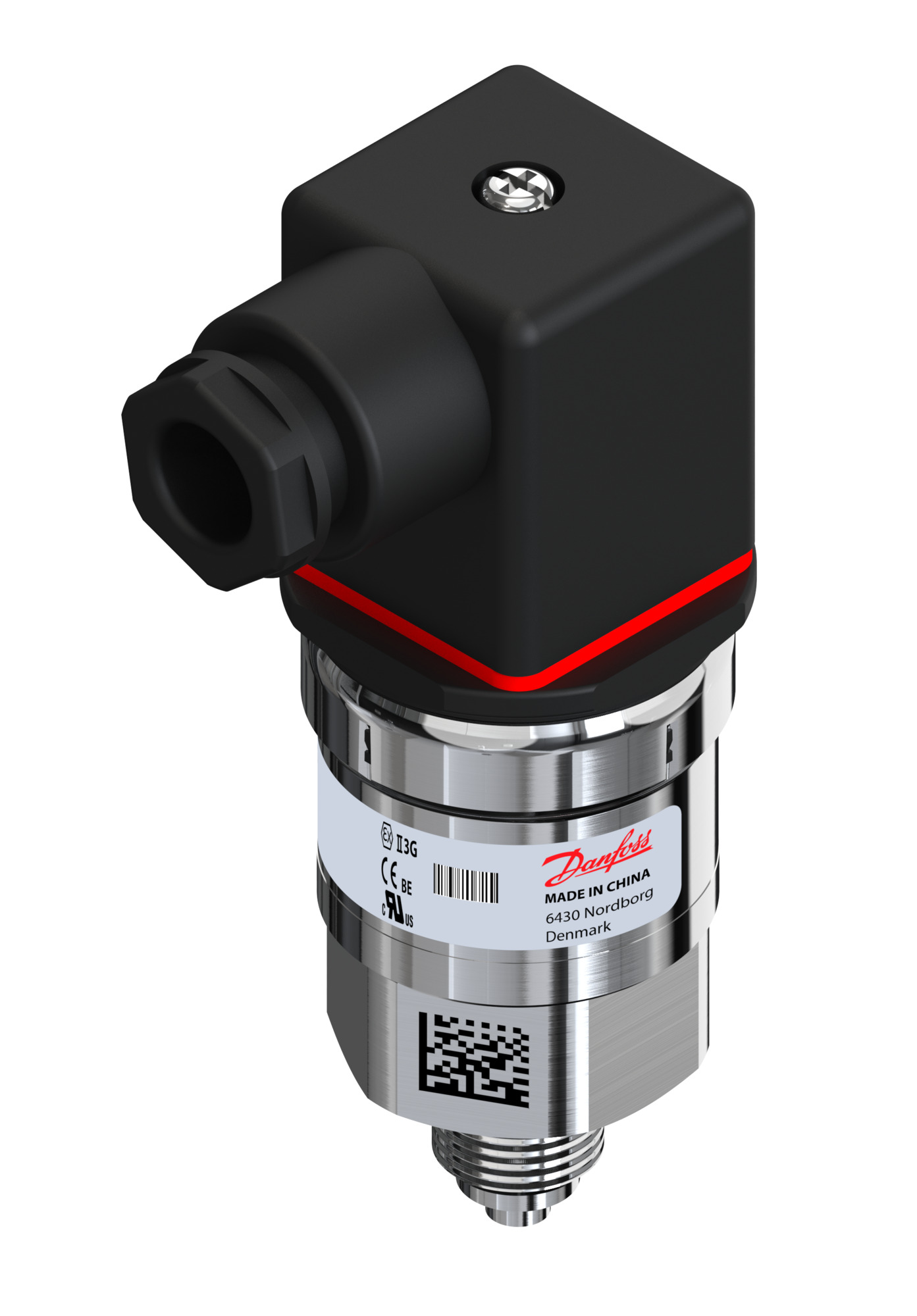 Danfoss Pressure transmitter, MBS 33, -1 bar - 15 bar, -14.5 psi - 217.5 psi MBS 33-8914-A1AB04-0