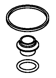 Danfoss Repair kit, Service kit, ICMTS 20, Multi pack, 100 pc Gasket kit with orifice