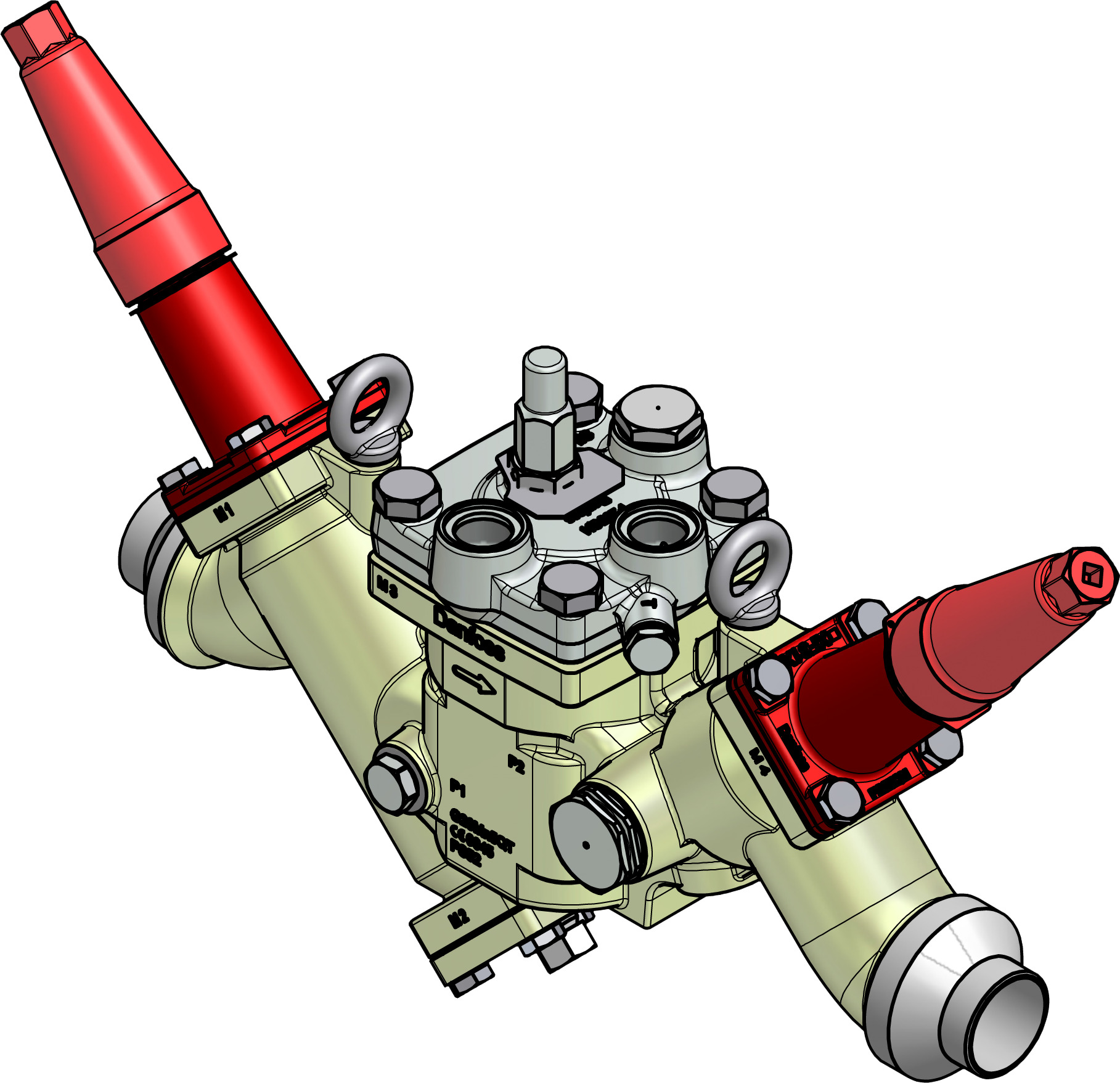Danfoss Valve station, ICF 50-4-42S32, 40 mm