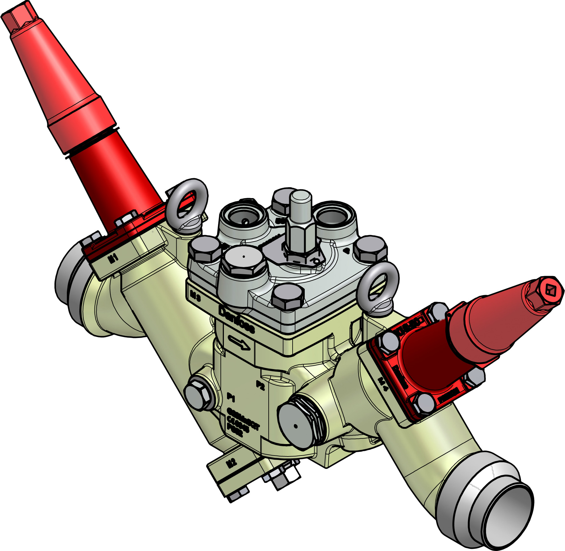 Danfoss Valve station, ICF 50-4-42S50, 50 mm