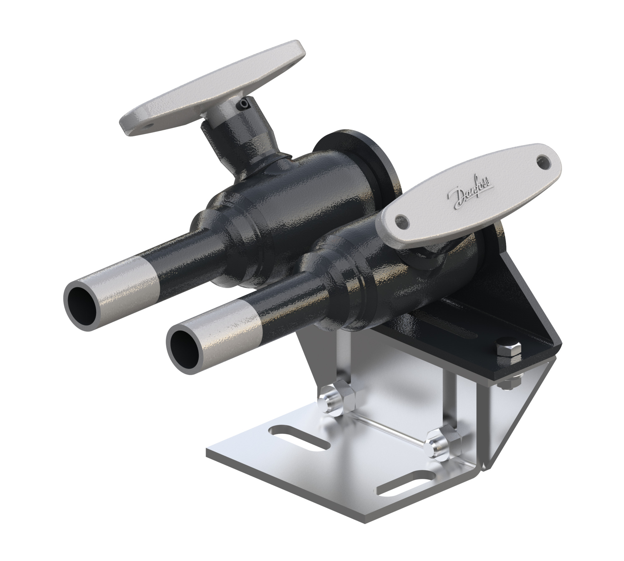 Danfoss Ball valves, JIP-IW-TW, double piped, Reduced Bore, PN 40, DN 15, Internal thread / Welded