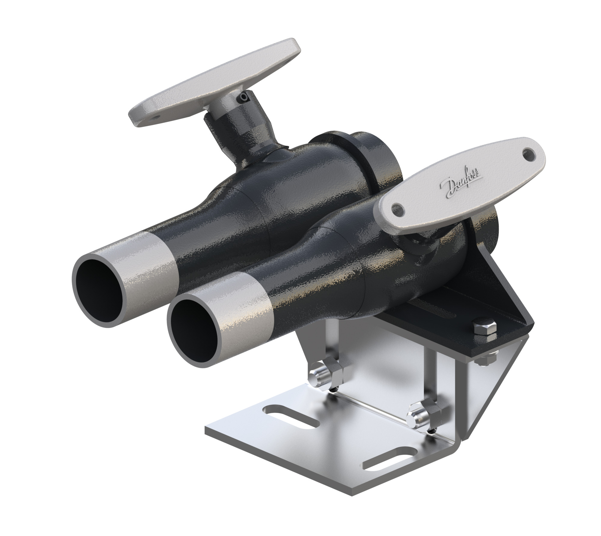 Danfoss Ball valves, JIP-IW-TW, double piped, Reduced Bore, PN 40, DN 25, Internal thread / Welded