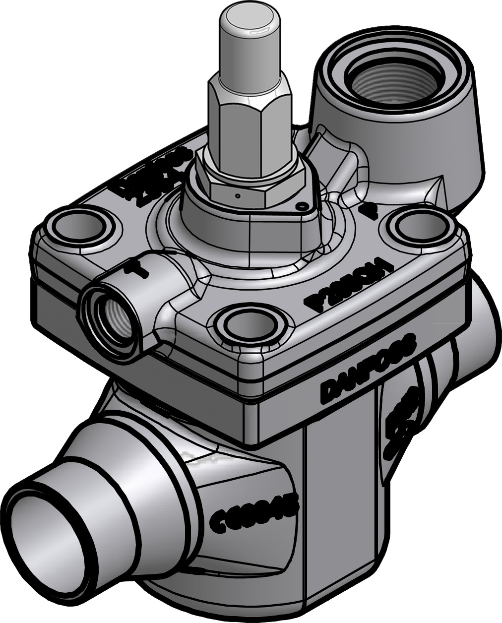 Danfoss Pilot operated servo valve, ICS1 25-20, 28 mm, Soldering
