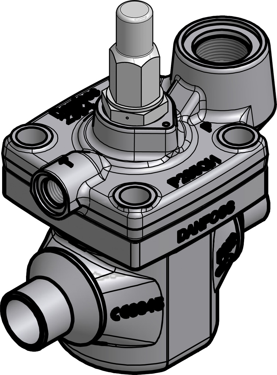 Danfoss Pilot operated servo valve, ICS1 25-20, 22 mm, Soldering