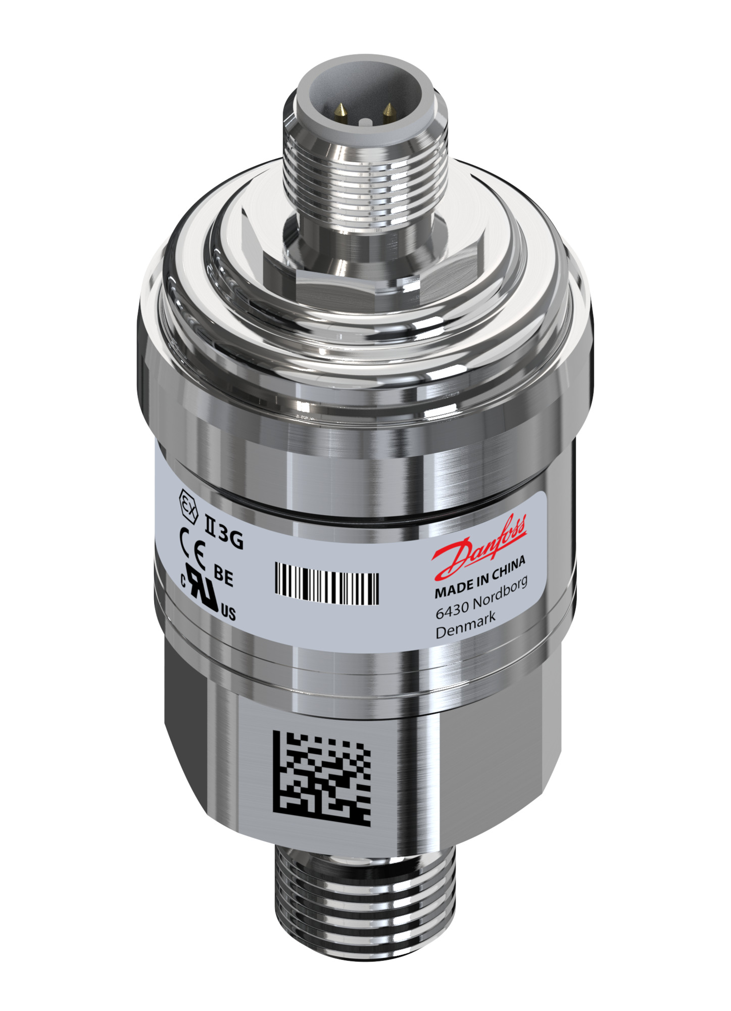 Danfoss Pressure transmitter, MBS 3000, 0 bar - 4 bar, 0 psi - 58 psi MBS 3000-1621-E3GB04-2