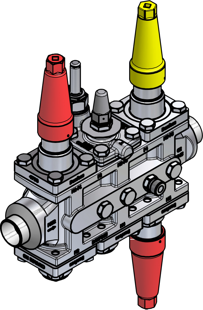 Danfoss Valve station, ICF SS 25-6-3RB, 32 mm
