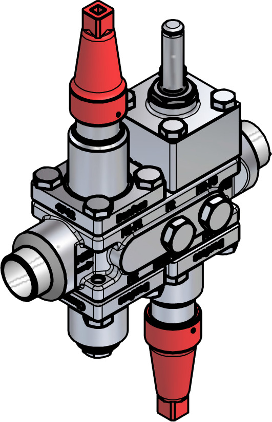 Danfoss Valve station, ICF SS 20-4-9H, 25 mm