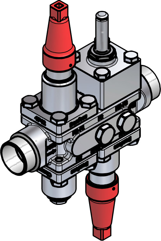Danfoss Valve station, ICF SS 20-4-9H, 32 mm