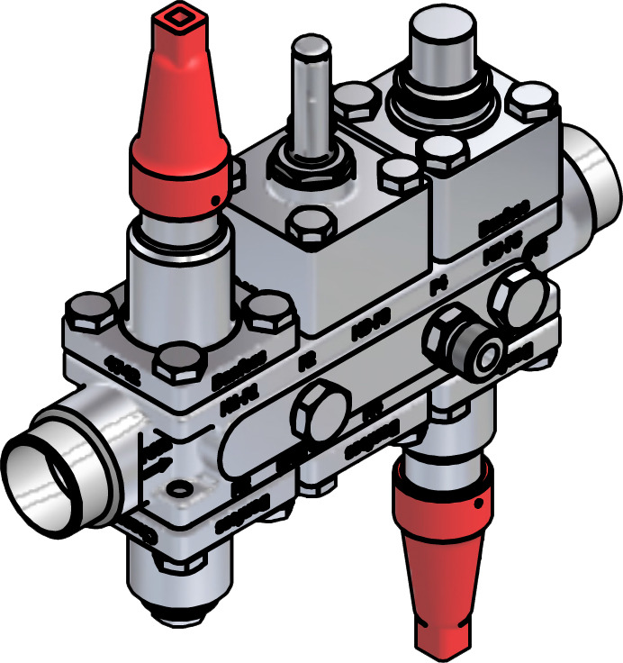 Danfoss Valve station, ICF SS 20-6-5HMC, 32 mm