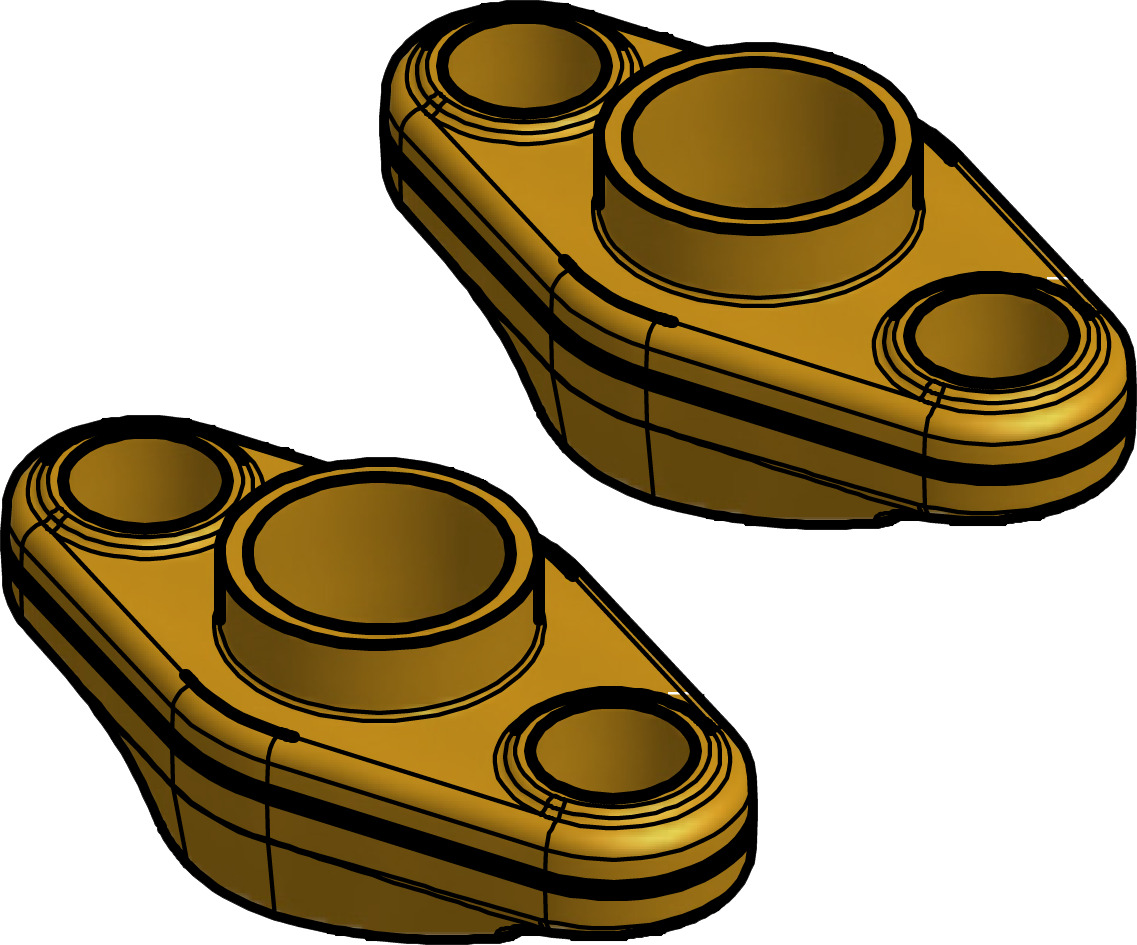 Danfoss Flange set, Flange, 15 mm, Soldering