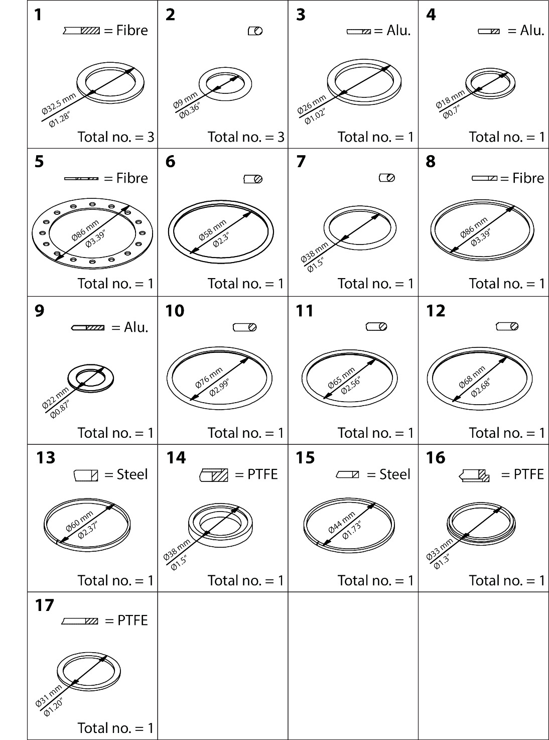 Danfoss Repair Kit, Repair kit