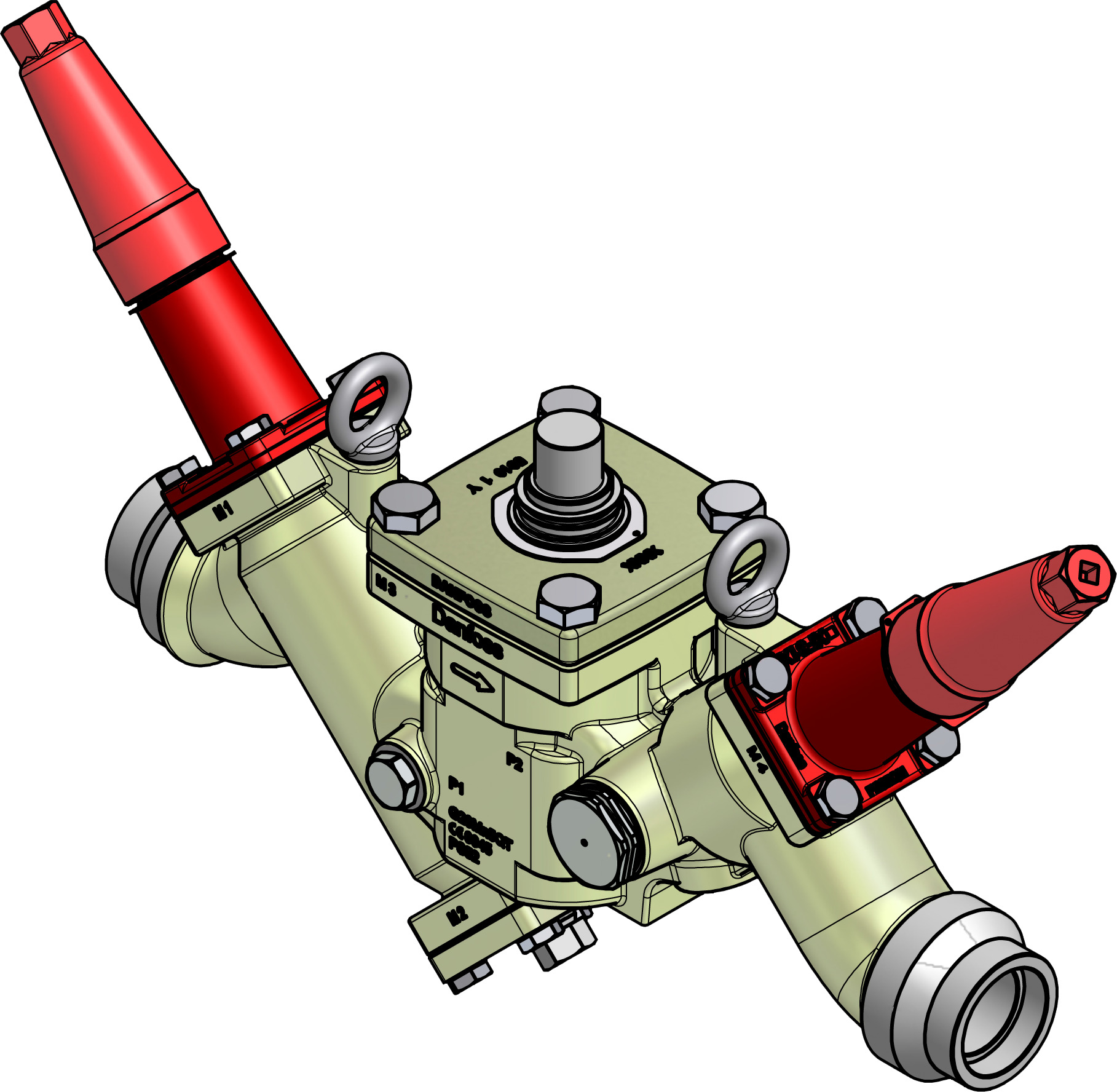 Danfoss Valve station, ICF 50-4-43MA, 40 mm