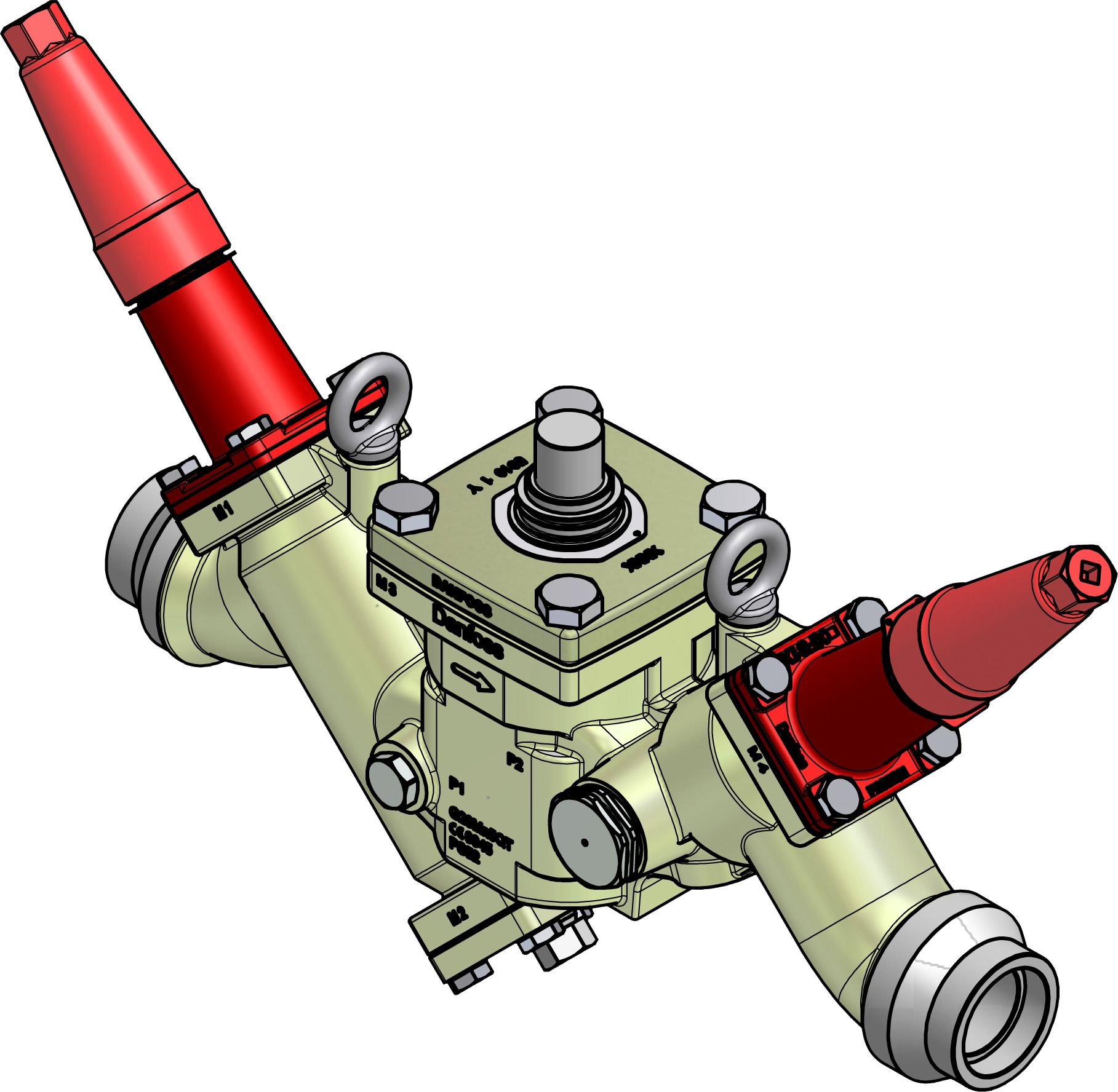 Danfoss Valve station, ICF 50-4-43MB, 40 mm