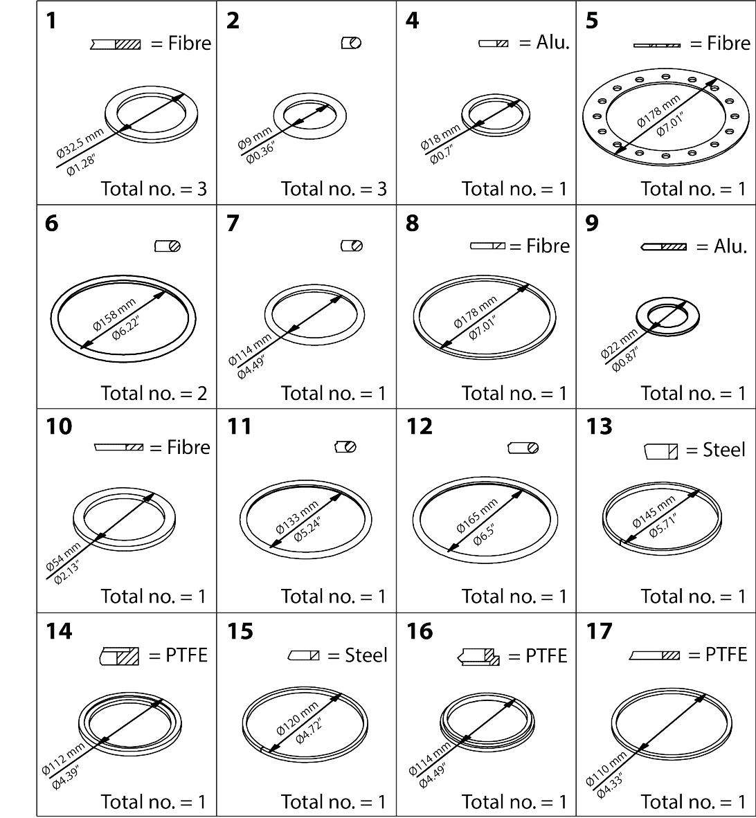 Danfoss Repair kit, Repair kit