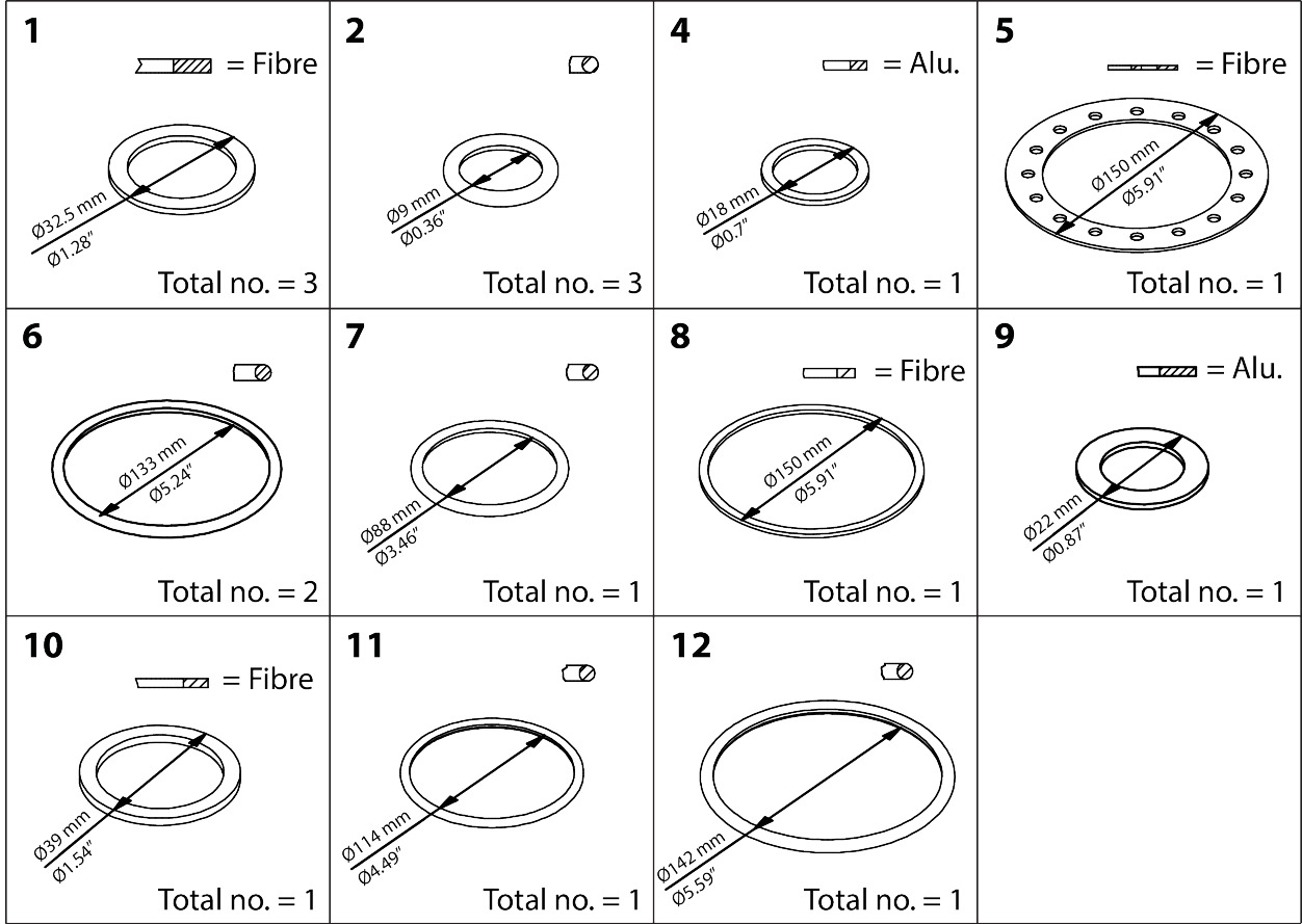 Danfoss Inspection kit, Inspection kit