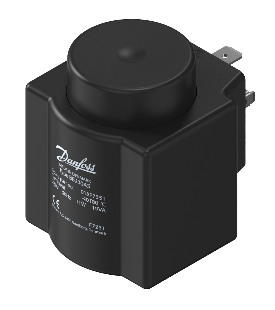 Danfoss Solenoid coil, BN024DS, DIN Spade