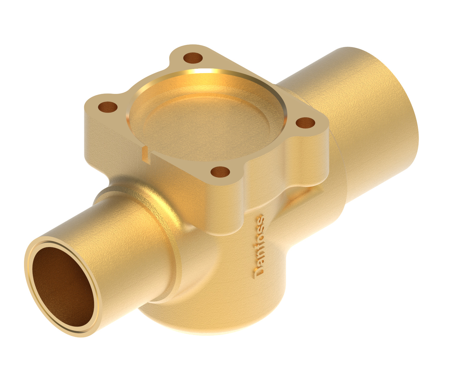 Danfoss Valve body for expansion valve, TEH, Solder, ODM, 28 mm, Solder, ODM, 35 mm