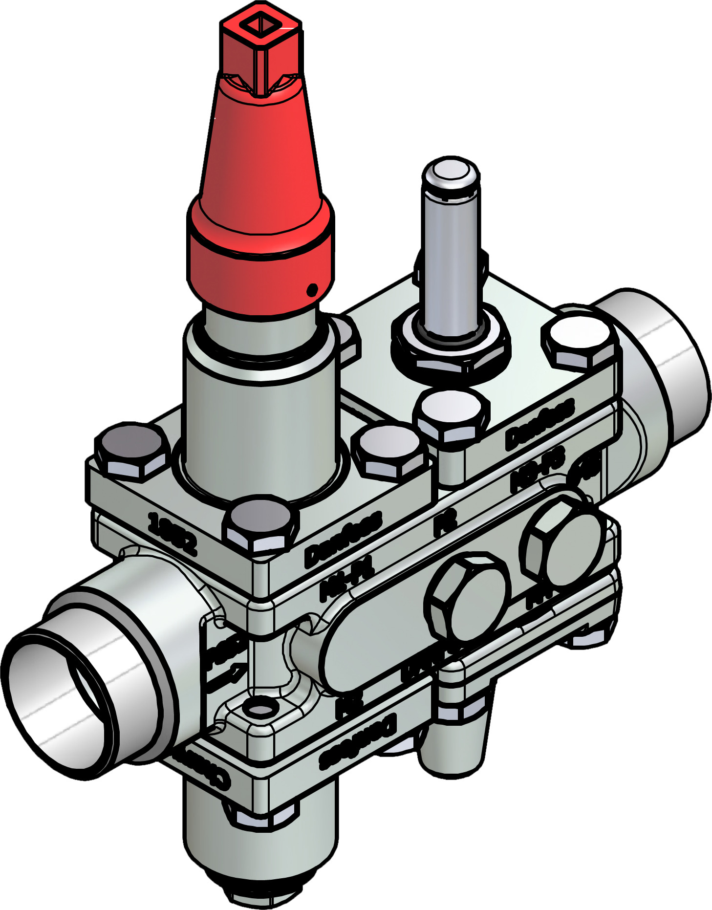Danfoss Valve station, ICF 20-4-8, 32 mm
