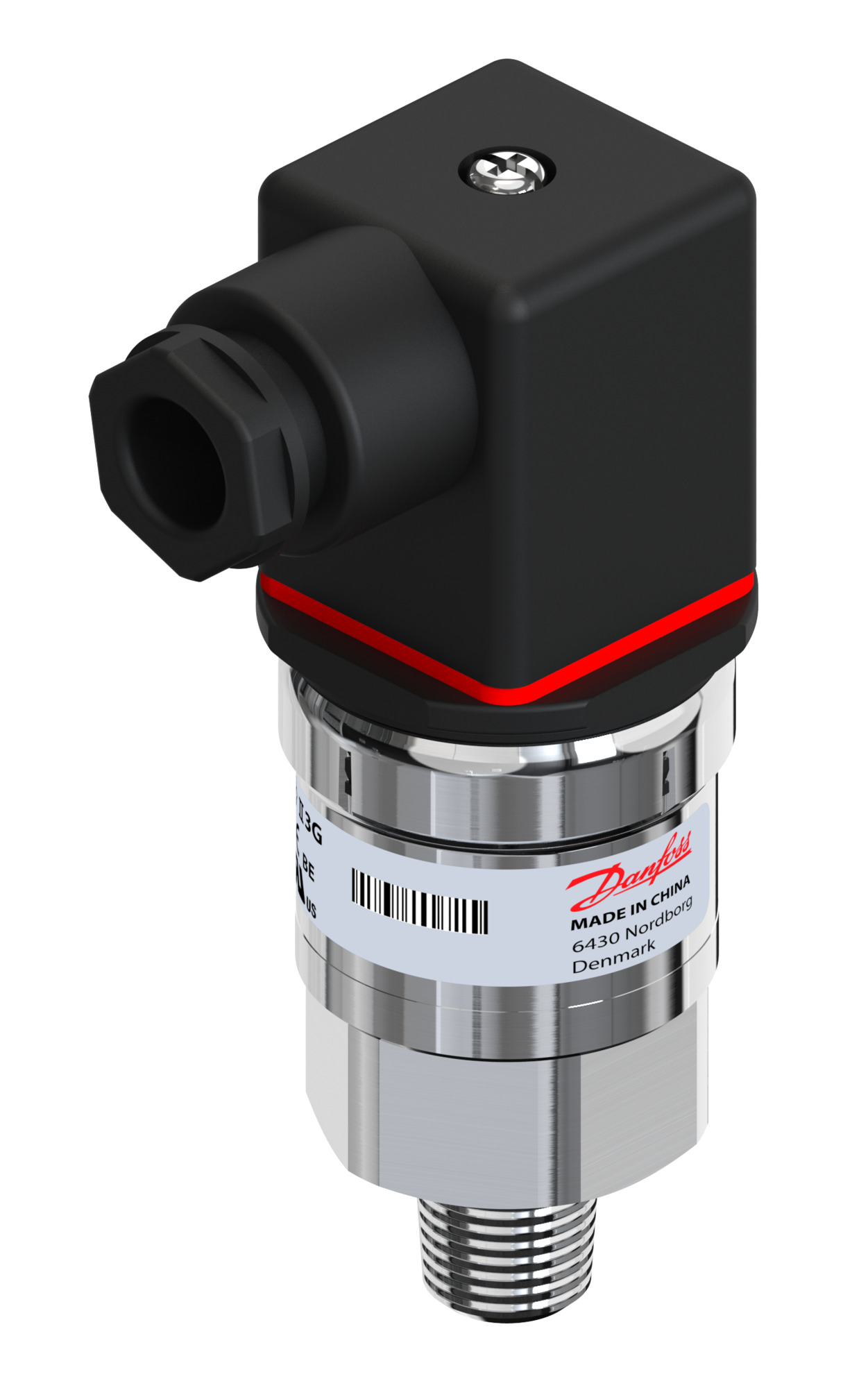 Danfoss Pressure transmitter, MBS 3000, 0 bar - 1 bar, 0 psi - 14.5 psi MBS 3000-1021-A1CD13-0