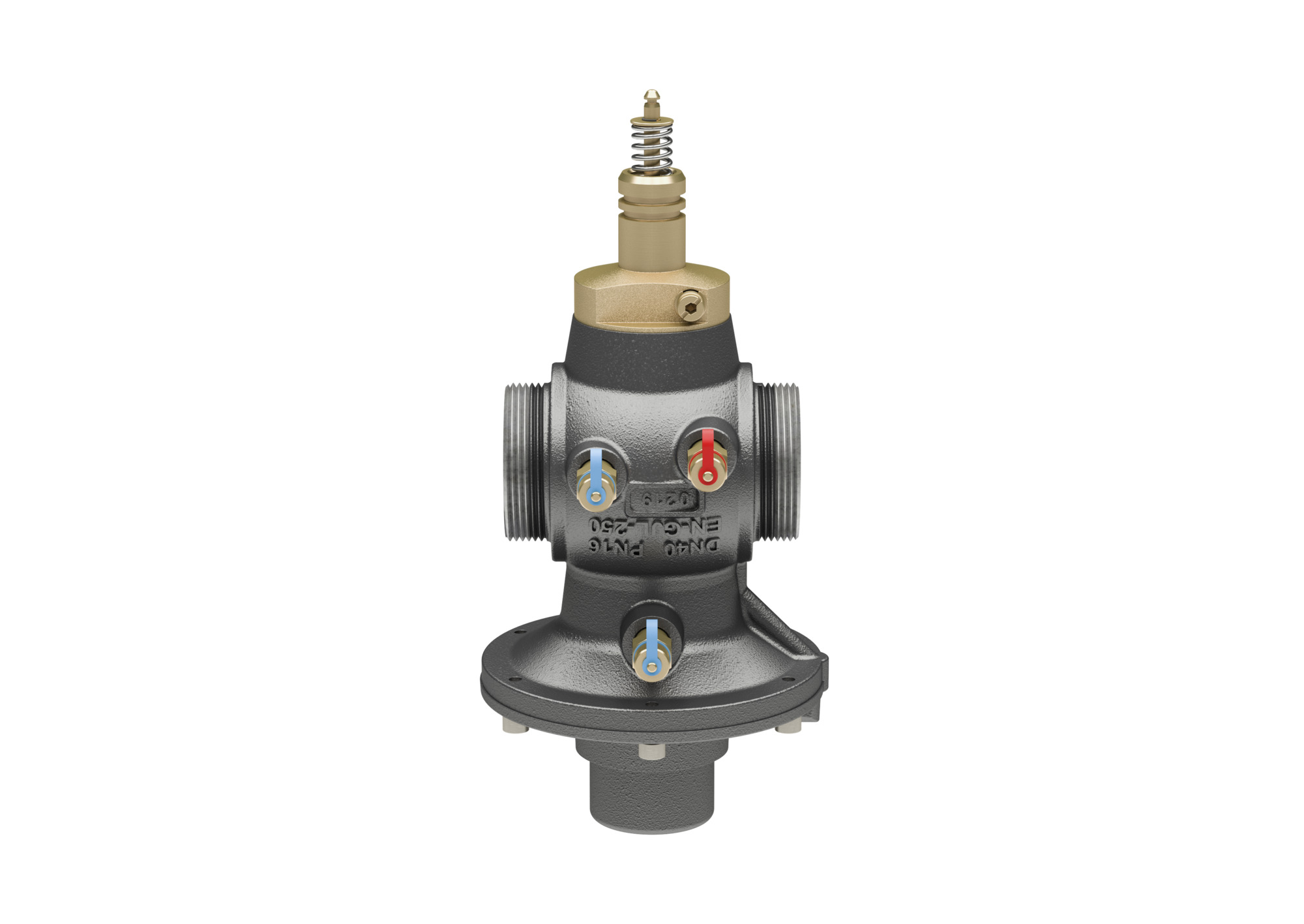 Danfoss AB-QM, DN 50, With test plugs, External Thread