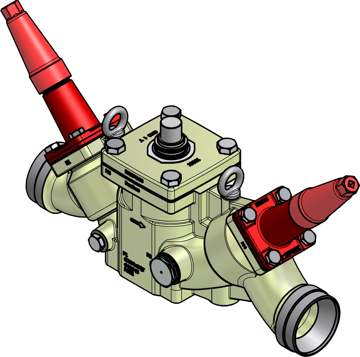 Danfoss Valve station, ICF 65-3-43MB, 80 mm
