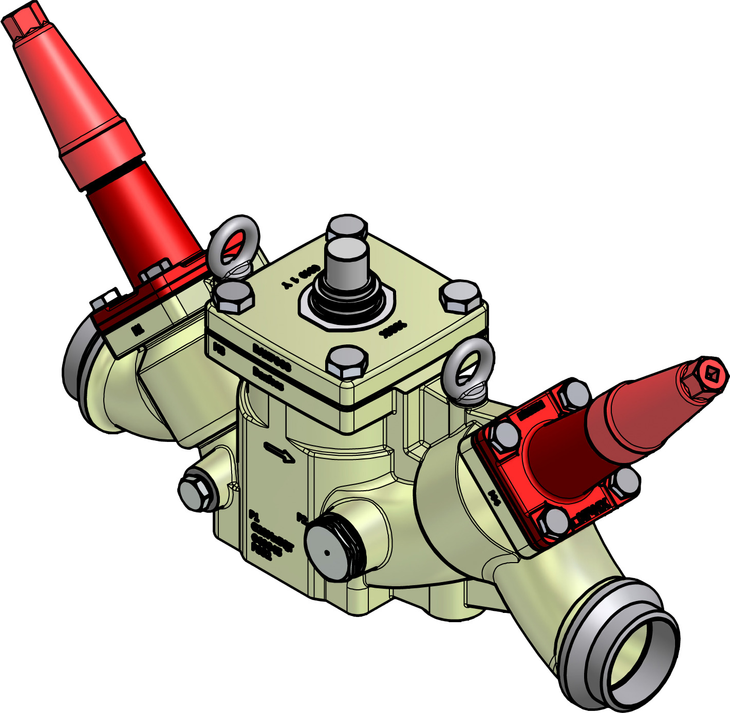 Danfoss Valve station, ICF 65-3-43MB, 65 mm