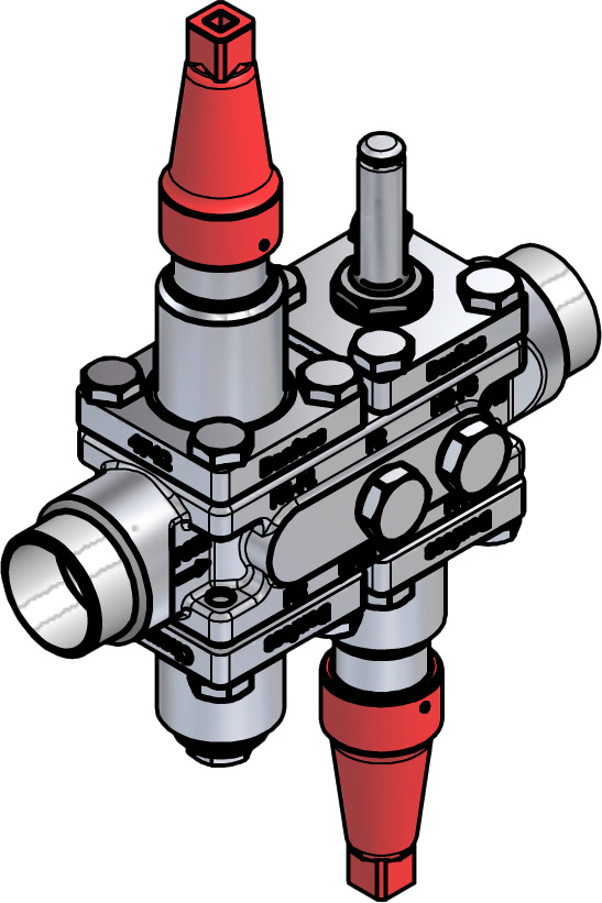 Danfoss Valve station, ICF SS 20-4-9, 32 mm