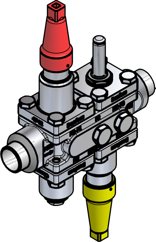 Danfoss Valve station, ICF SS 20-4-10RA, 25 mm