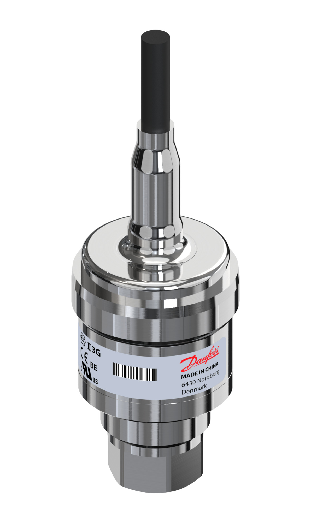 Danfoss Pressure transmitter, AKS 3000, 0.00 bar - 30.00 bar, 0.00 psi - 435.00 psi AKS 3000-C831-D1BF08-0