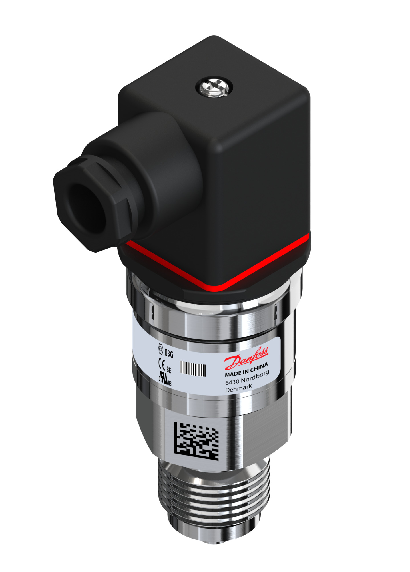 Danfoss Pressure transmitter, MBS 3000, 0 bar - 4 bar, 0 psi - 58 psi MBS 3000-1611-A1AB08-0