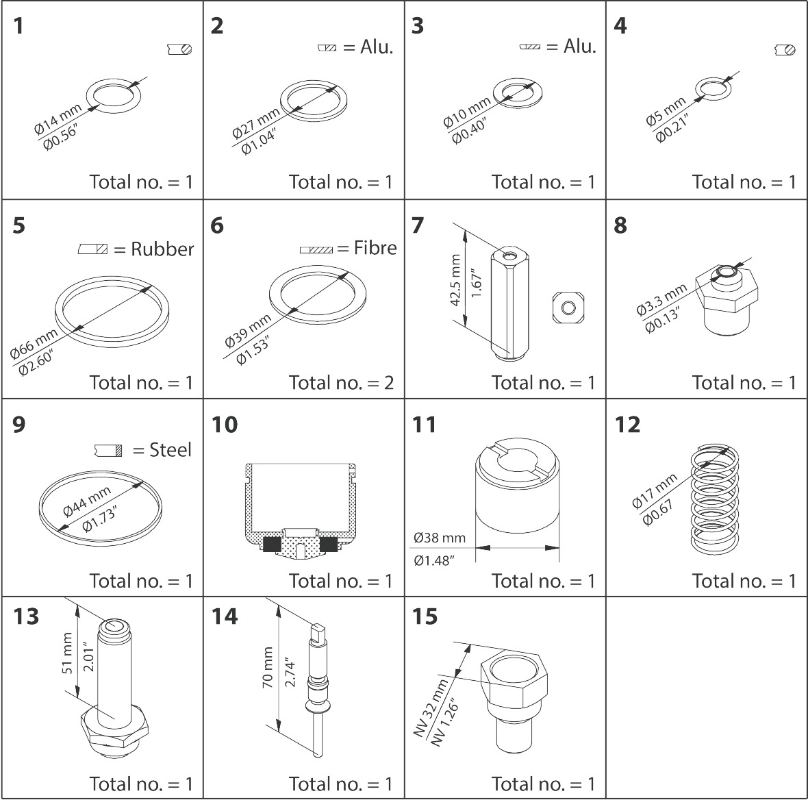 Danfoss Overhaul kit