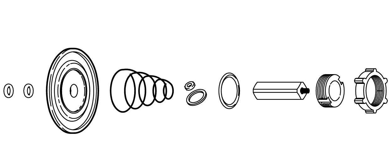 Danfoss Spare part, EV220B 32B NBR, Diaphragm, armature set Diaphragm, armature set, Service kit