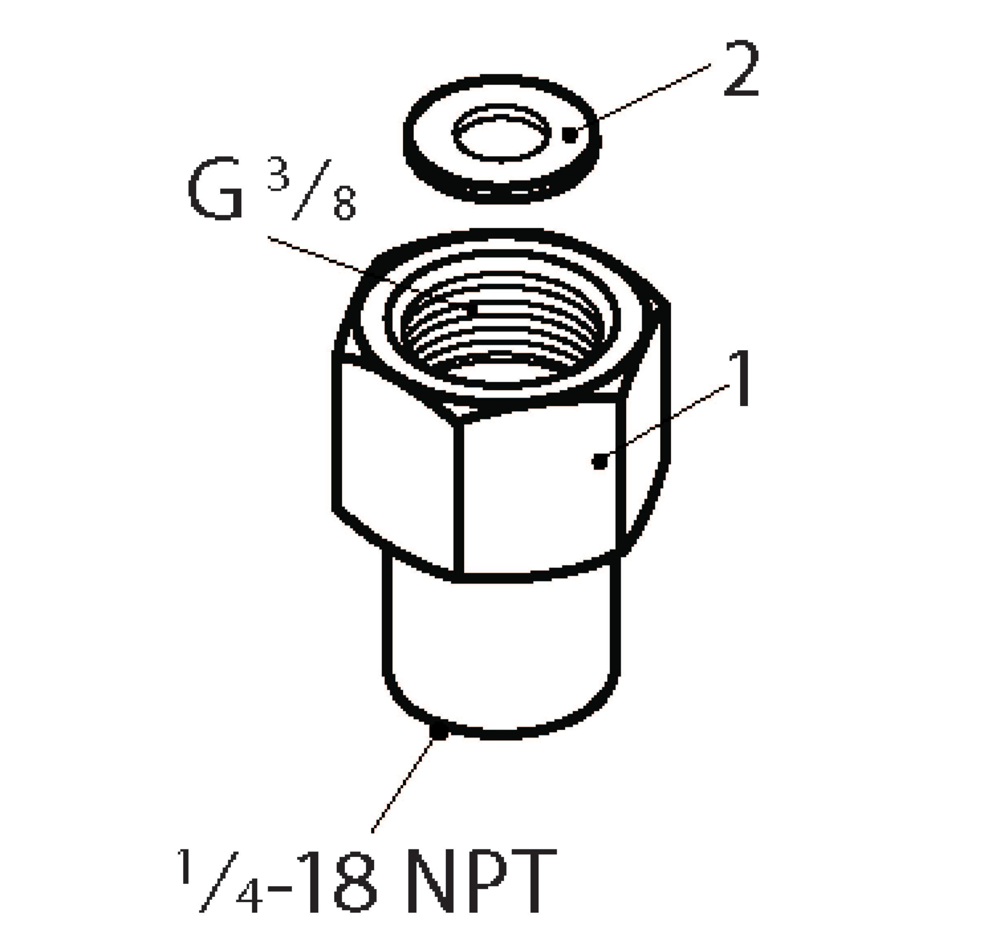 Danfoss Switches accessories, Accessory - Nipple