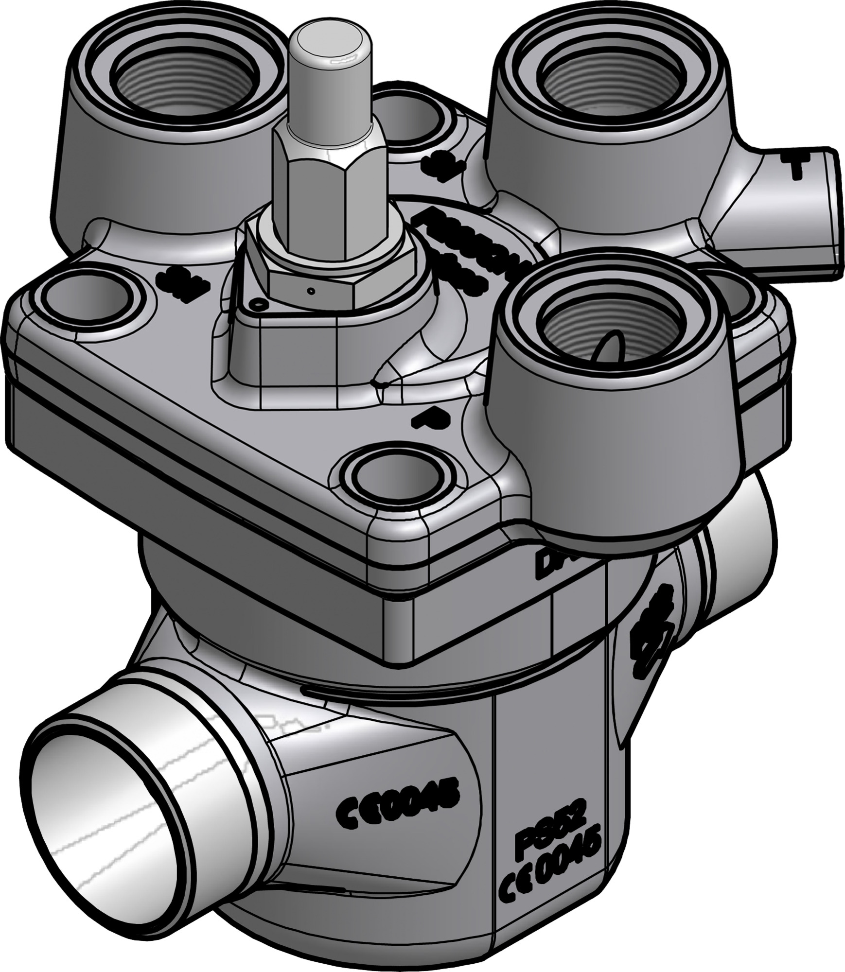 Danfoss Pilot operated servo valve, ICS3E 25-20, 25 mm, Butt weld