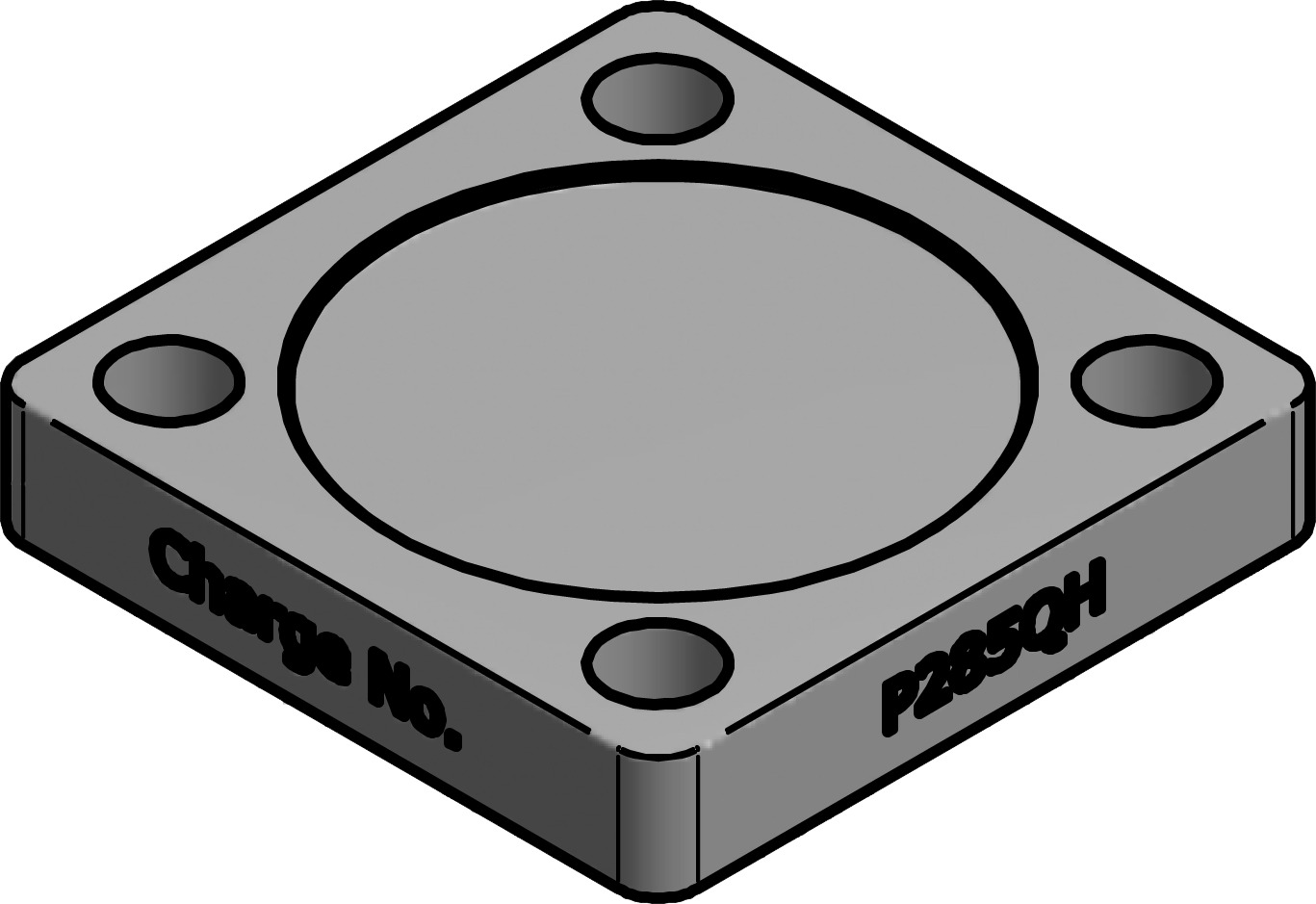 Danfoss Spare part, ICFB 25 - 40, Blank top cover