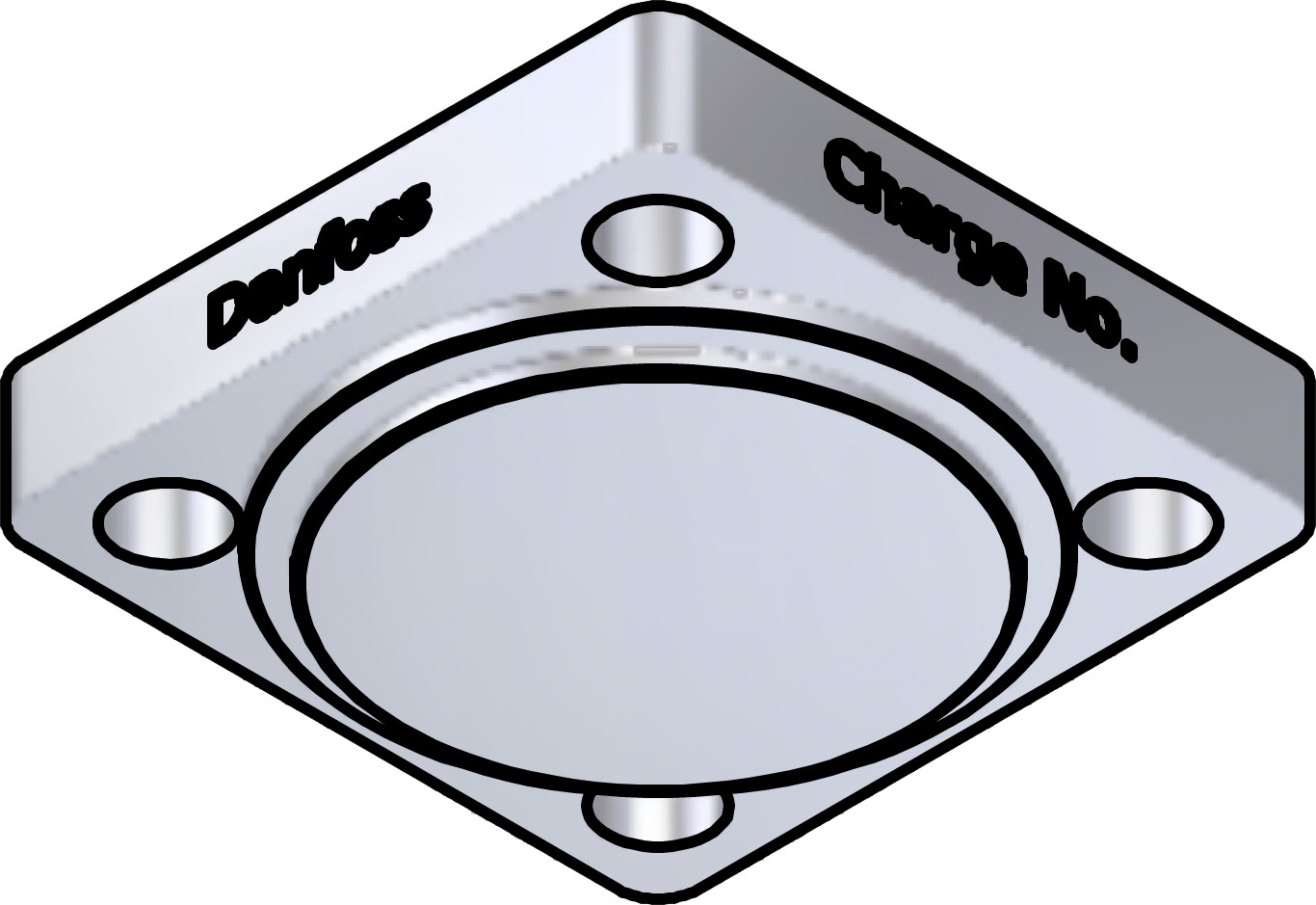 Danfoss Spare part, ICFB SS 25 - 40, Blank top cover
