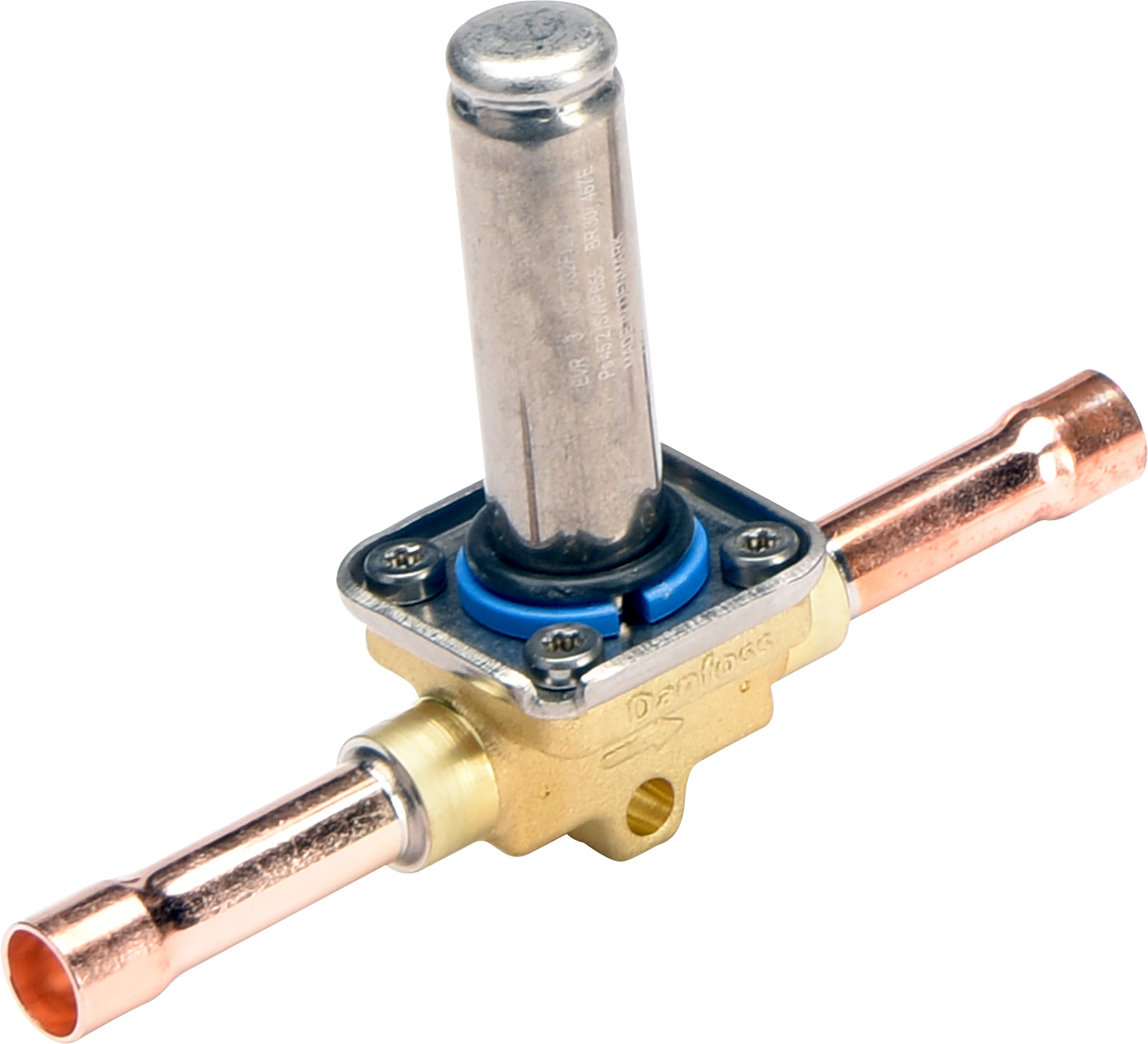 Solenoid valves, fluorinated refrigerants and hydrocarbons
