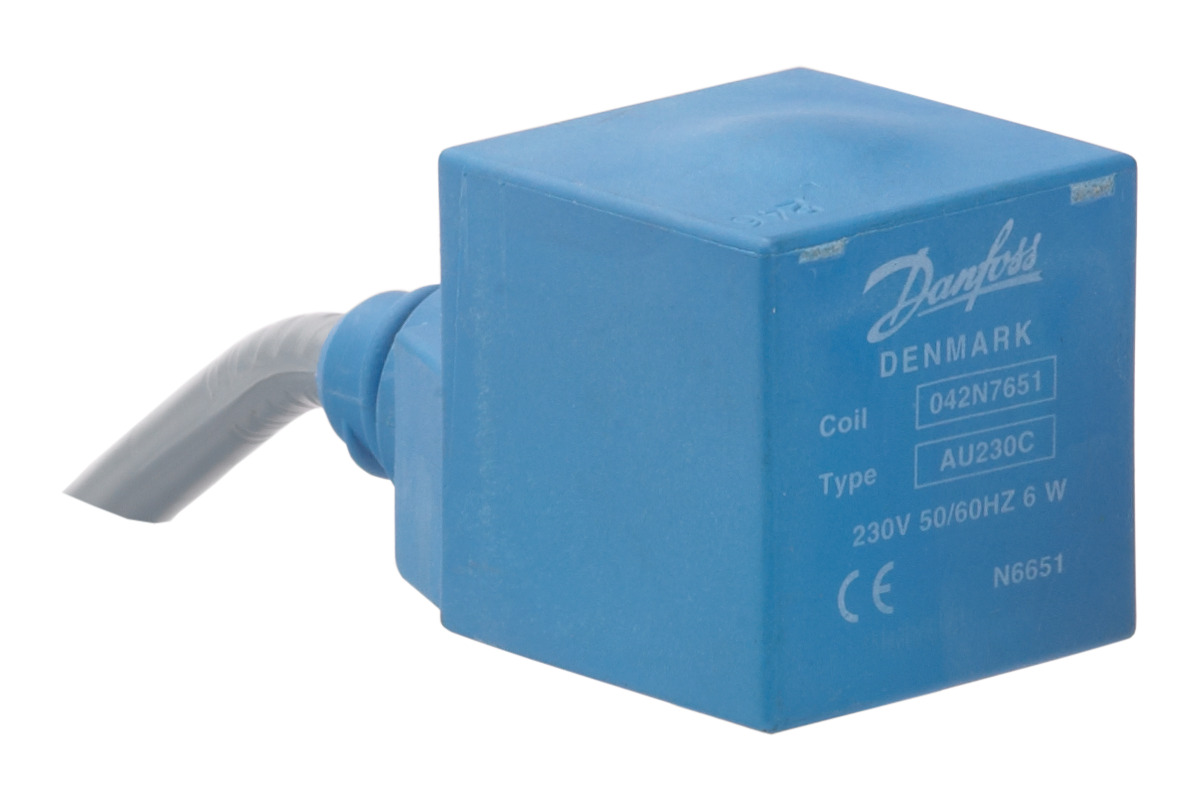 Danfoss Solenoid coil, AU230CS, Cable, 1 m